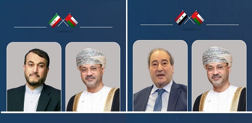 وزير الخارجية يتلقى اتصالا من نظيريه الإيراني والسوري كلا على حده