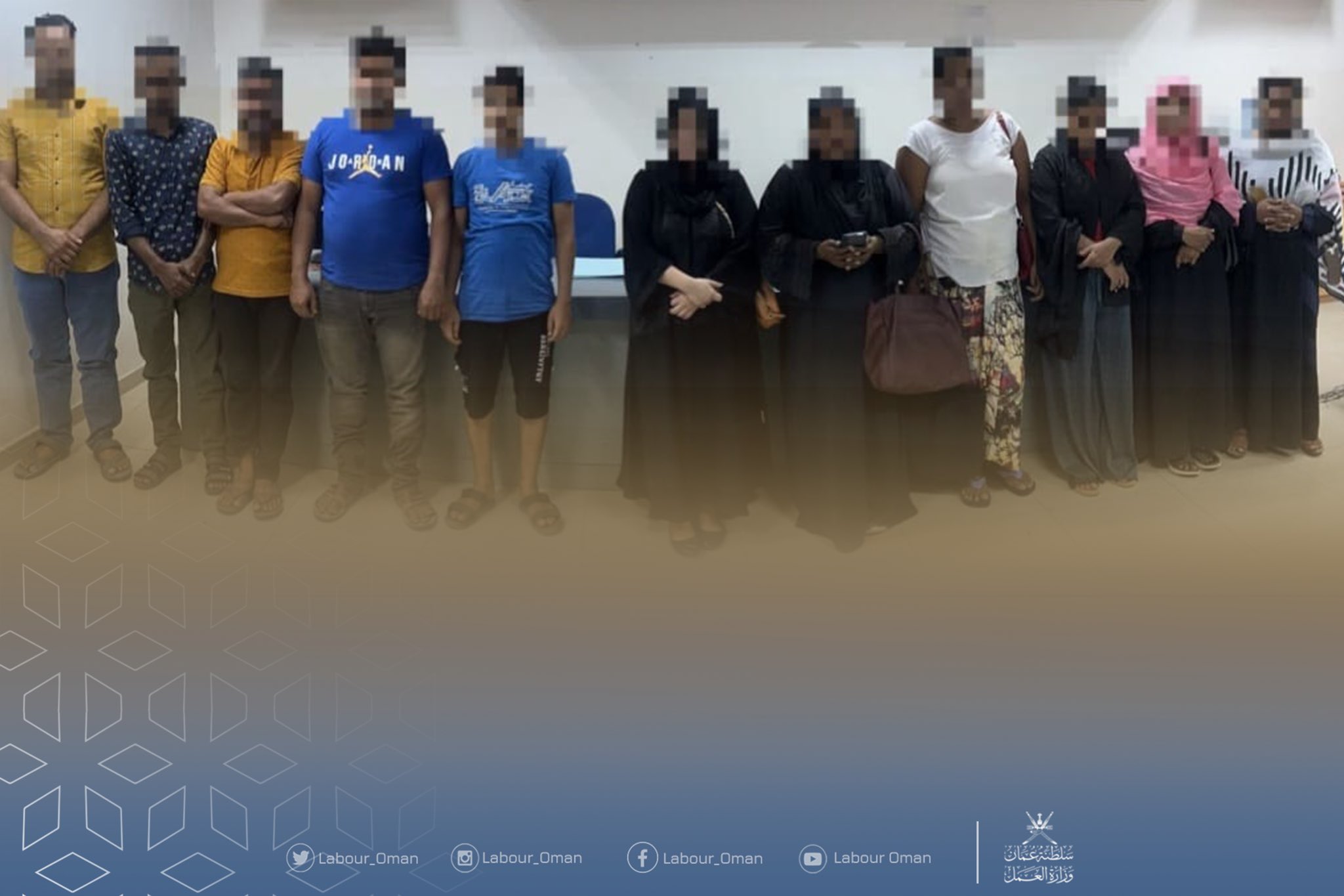 ضبط 11  عاملًا مخالفًا لأحكام العمل في بوشر