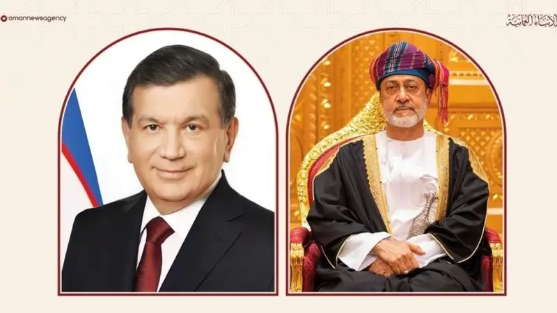 جلالةُ السُّلطان المعظم يتلقّى برقية شكر جوابية من رئيس أوزبكستان