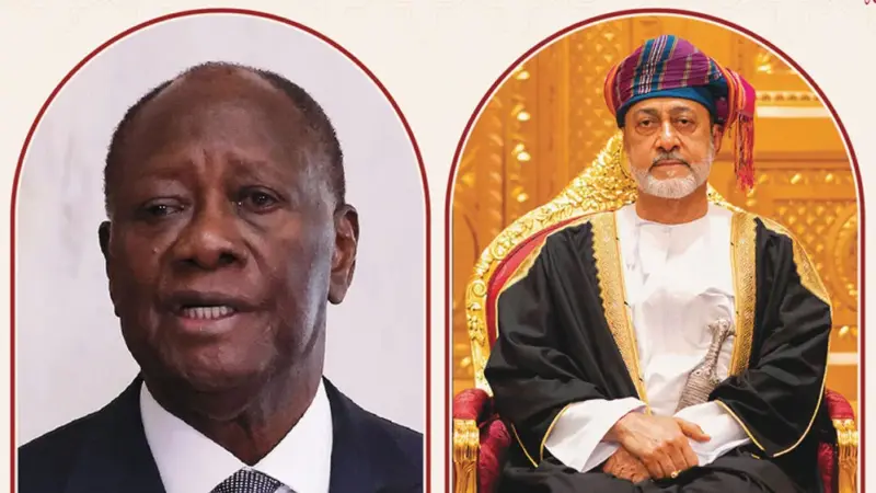 جلالة السلطان يهنئ رئيس كوت ديفوار في العيد الوطني للجمهورية