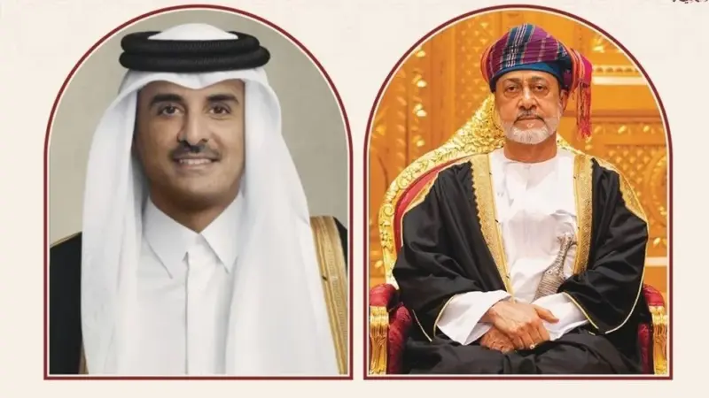 جلالةُ السُّلطان يهنّئ أمير دولة قطر في العيد الوطني لبلاده