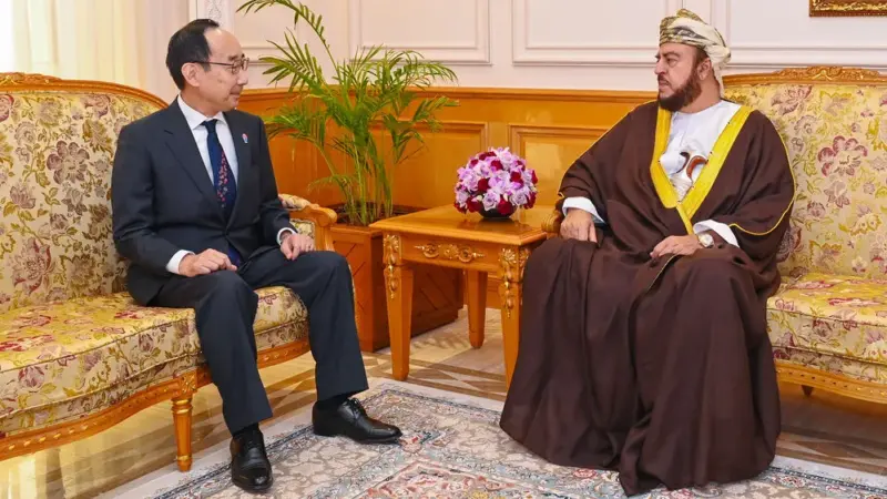 سمو السّيد أسعد يستقبل سفراء كل من اليابان والهند وكوريا للتوديع