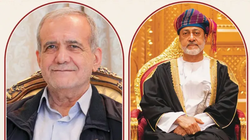 جلالةُ السُّلطان المعظم يهنئ الرئيس الإيراني في عيد النيروز